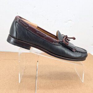 FootJoy  Men Black Brown Leather Loafer Kiltie Vintage Dress Shoe USA Sz  11 C